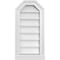 Ekena Millwork Octagonal Top Surface Mount PVC Gable Vent w/ 2"W x 2"P Brickmould Sill Frame, 12"W x 24"H GVPOT12X2403SN - alternate 1